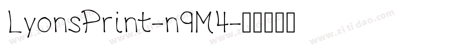 LyonsPrint-n9M4字体转换