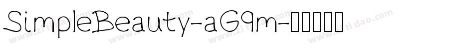 SimpleBeauty-aG9m字体转换