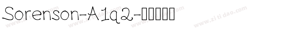 Sorenson-A1q2字体转换 Sorenson-A1q2字体转换