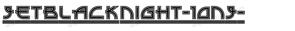 Jetblacknight-10nj字体转换