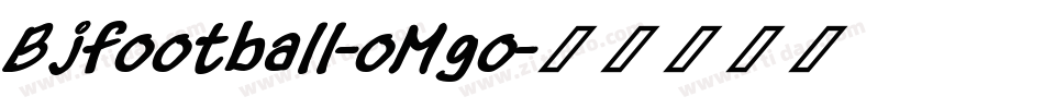 Bjfootball-oMgo字体转换