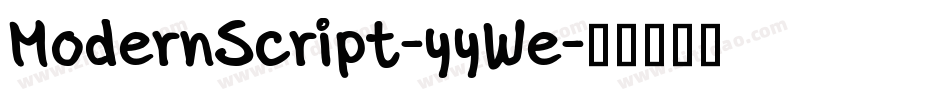 ModernScript-yyWe字体转换