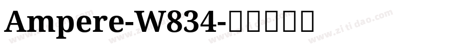 Ampere-W834字体转换