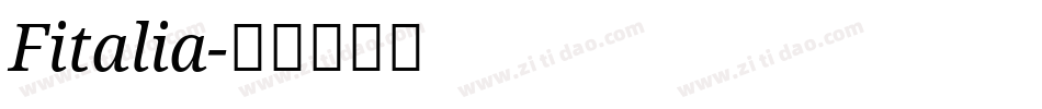 Fitalia字体转换