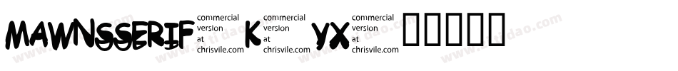 MawnsSerif-K1yX字体转换