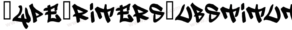 TypeWritersSubstitute-Oblique字体转换