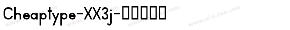 Cheaptype-XX3j字体转换