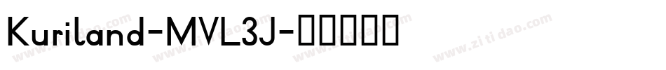 Kuriland-MVL3J字体转换 Kuriland-MVL3J字体转换