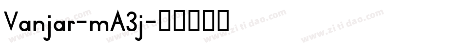 Vanjar-mA3j字体转换