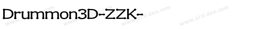 Drummon3D-ZZK字体转换