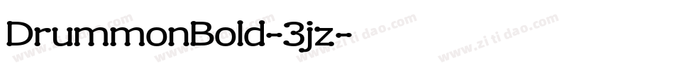 DrummonBold-3jz字体转换