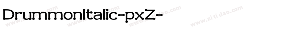 DrummonItalic-pxZ字体转换