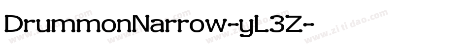 DrummonNarrow-yL3Z字体转换