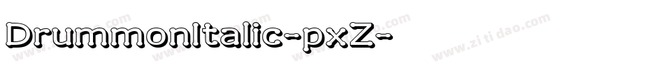 DrummonItalic-pxZ字体转换