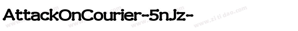 AttackOnCourier-5nJz字体转换