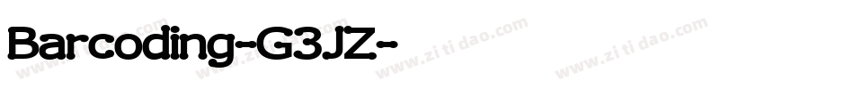 Barcoding-G3JZ字体转换