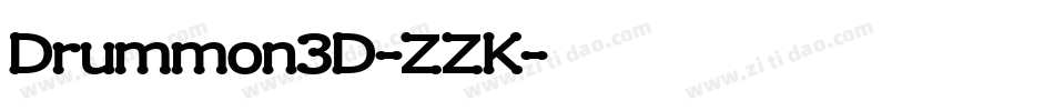 Drummon3D-ZZK字体转换