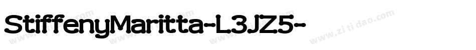 StiffenyMaritta-L3JZ5字体转换