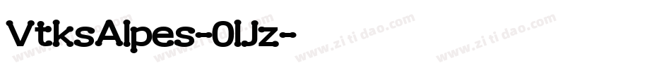 VtksAlpes-0lJz字体转换