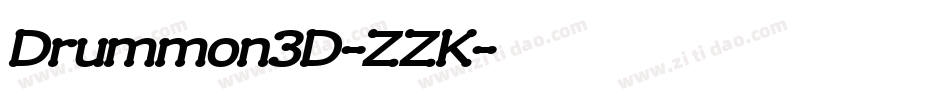 Drummon3D-ZZK字体转换