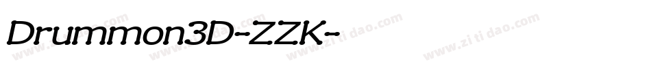 Drummon3D-ZZK字体转换