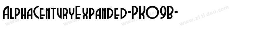 AlphaCenturyExpanded-PKO9B字体转换