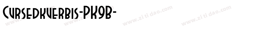 Cursedkuerbis-PK9B字体转换