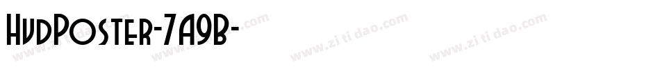 HvdPoster-7A9B字体转换