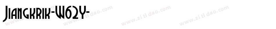 Jiangkrik-W62Y字体转换