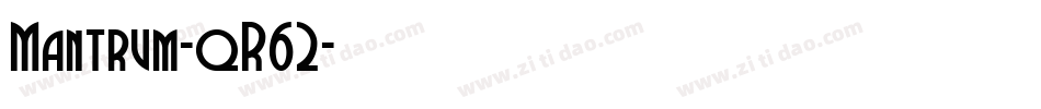 Mantrum-qR62字体转换