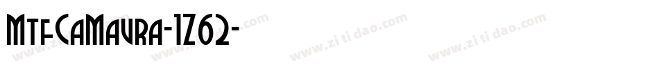 MtfCaMaura-1Z62字体转换