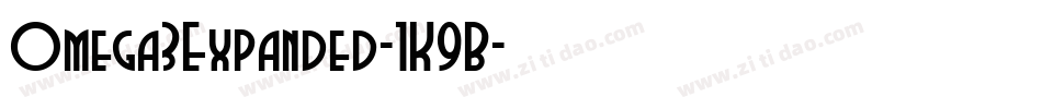 Omega3Expanded-1K9B字体转换