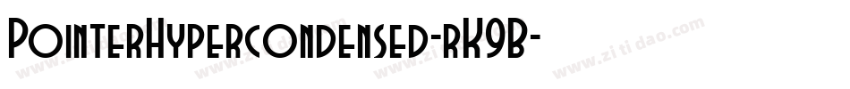 PointerHypercondensed-rK9B字体转换