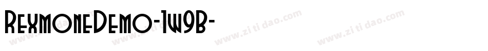 RexmoneDemo-1w9B字体转换