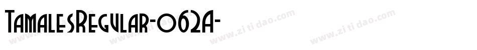 TamalesRegular-o62A字体转换