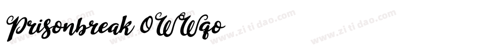 Prisonbreak-0WWqo字体转换