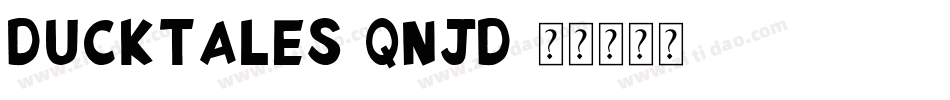 Ducktales-qnjd字体转换