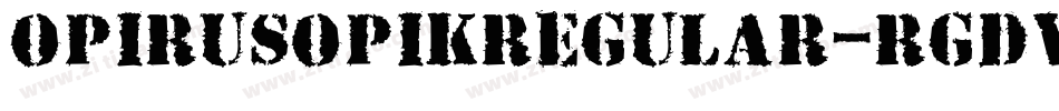 OpirusOpikRegular-RgDv字体转换