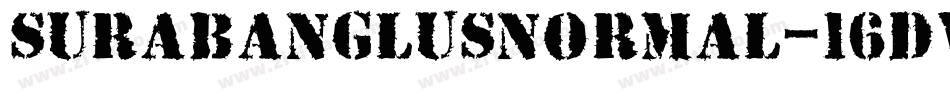 SurabanglusNormal-16dv字体转换