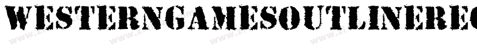 WesterngamesOutlineRegular-2yDv字体转换