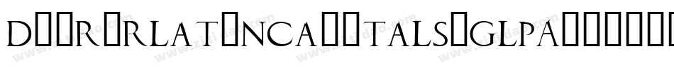 Duererlatincapitals-GlPA字体转换