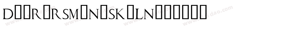 DuerersMinuskeln字体转换