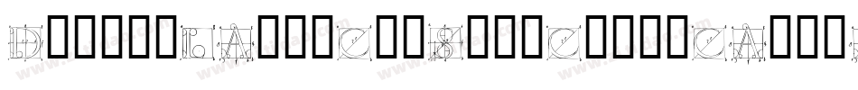 Duererlatinconstructioncapitals-jrXy字体转换