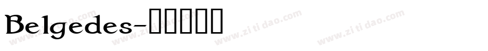 Belgedes字体转换