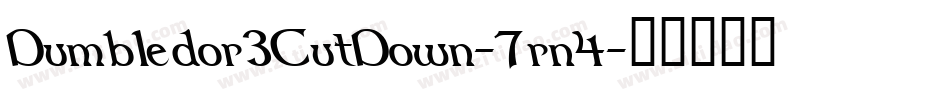 Dumbledor3CutDown-7rn4字体转换