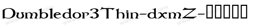 Dumbledor3Thin-dxmZ字体转换