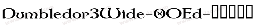 Dumbledor3Wide-0OEd字体转换