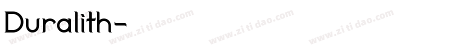 Duralith字体转换