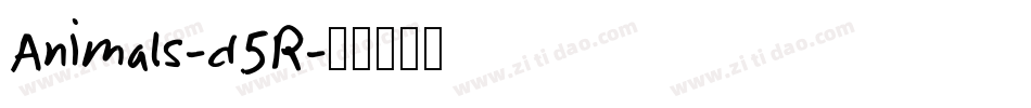 Animals-d5R字体转换