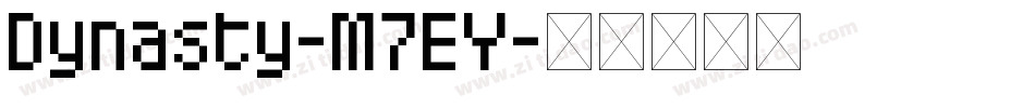 Dynasty-M7EY字体转换